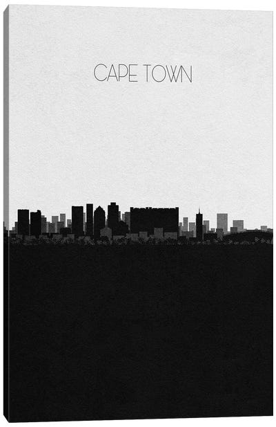 Cape Town, South Africa City Skyline Canvas Art Print - South Africa