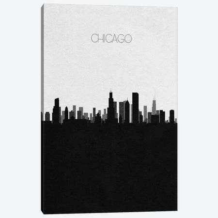Chicago, Illinois City Skyline Canvas Print #ADA304} by Ayse Deniz Akerman Art Print