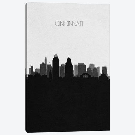 Cincinnati, Ohio City Skyline Canvas Print #ADA306} by Ayse Deniz Akerman Canvas Print