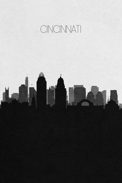 Ayse Deniz Akerman: Cincinnati, Ohio City Skyline by Ayse Deniz Akerman