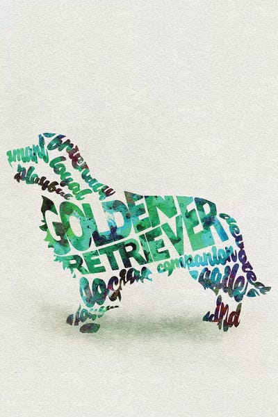 Golden Retriever by Ayse Deniz Akerman canvas print