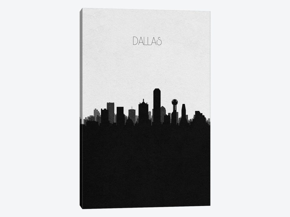 Dallas, Texas City Skyline by Ayse Deniz Akerman 1-piece Canvas Art