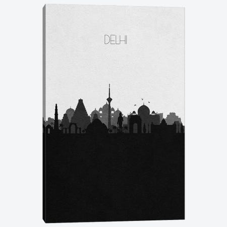 Delhi, India City Skyline Canvas Print #ADA311} by Ayse Deniz Akerman Canvas Print