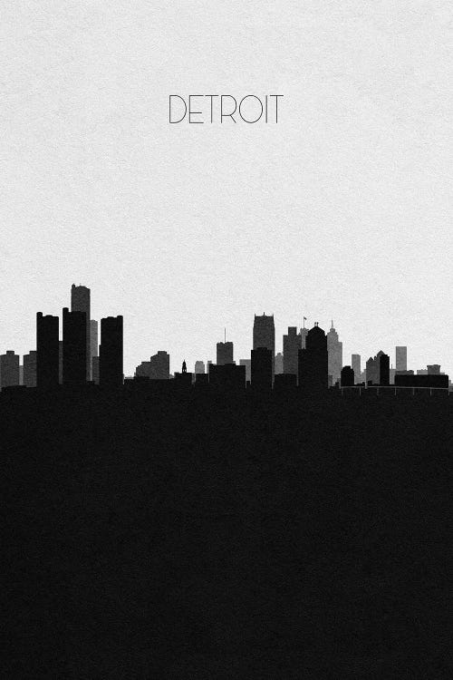 Detroit, Michigan City Skyline