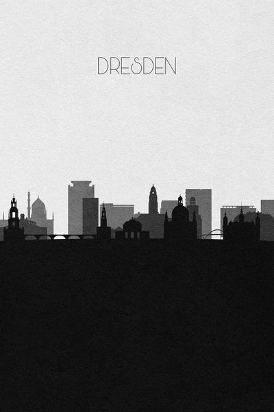 Dresden, Germany City Skyline by Ayse Deniz Akerman multi panel art