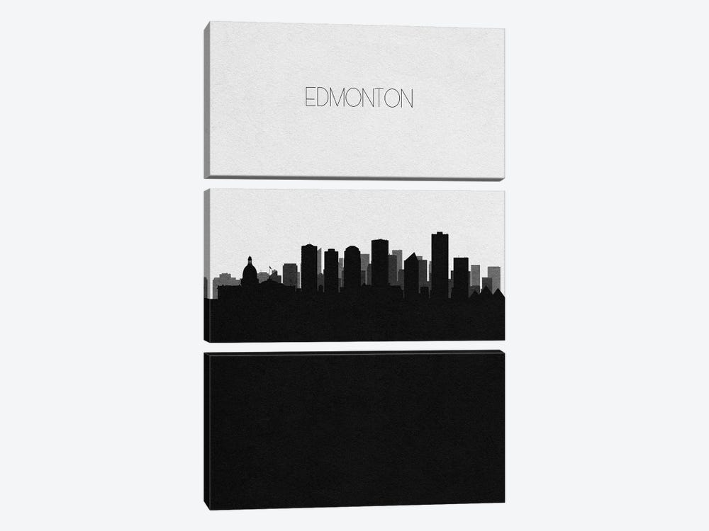 Edmonton, Canada City Skyline by Ayse Deniz Akerman 3-piece Art Print
