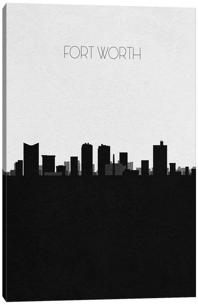 Fort Worth, Texas City Skyline Canvas Art Print