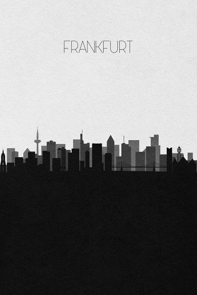 Frankfurt: Frankfurt, Germany City Skyline by Ayse Deniz Akerman