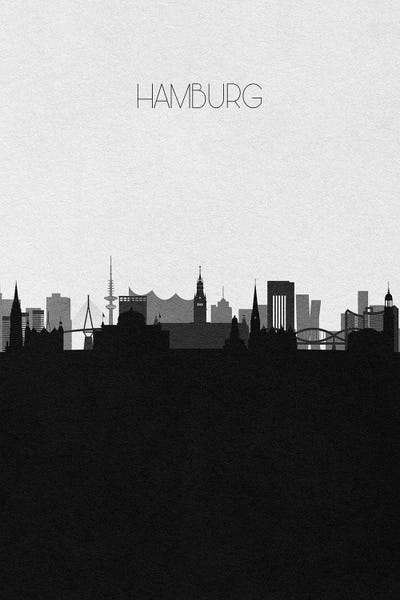 Hamburg, Germany City Skyline