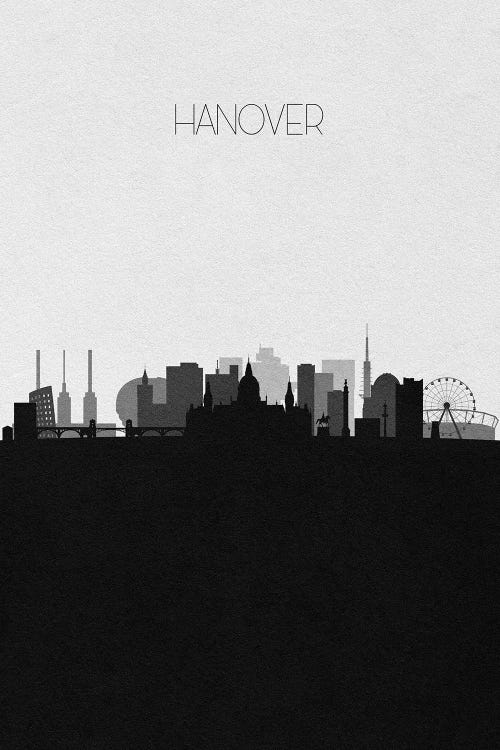 Hanover, Germany City Skyline by Ayse Deniz Akerman wall art