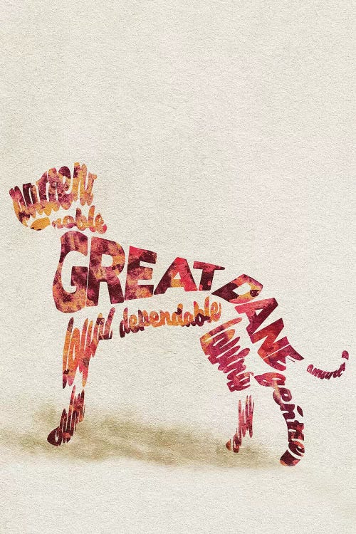 Great Dane by Ayse Deniz Akerman wall art