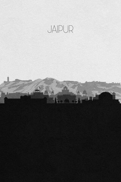 Rajasthan: Jaipur, India City Skyline by Ayse Deniz Akerman