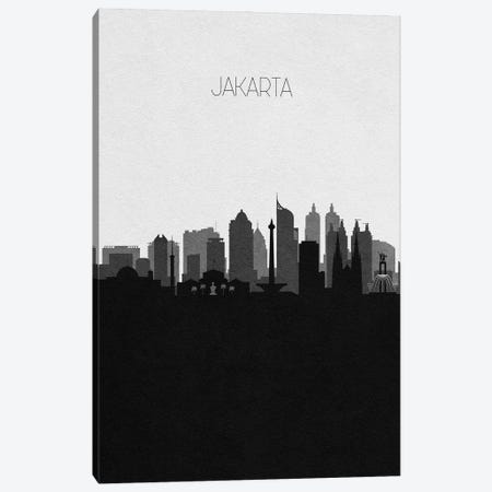 Jakarta, Indonesia City Skyline Canvas Print #ADA338} by Ayse Deniz Akerman Art Print