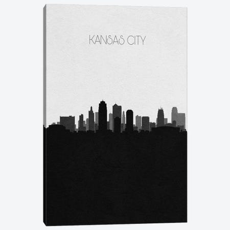 Kansas City, Missouri City Skyline Canvas Print #ADA345} by Ayse Deniz Akerman Canvas Art Print