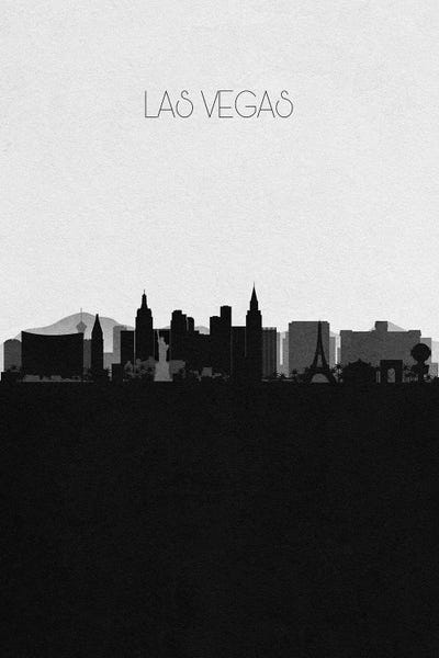 Nevada: Las Vegas, Nevada City Skyline by Ayse Deniz Akerman