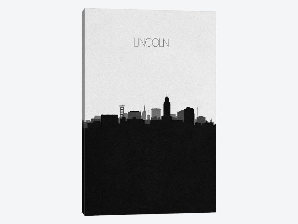 Lincoln, Nebraska City Skyline by Ayse Deniz Akerman 1-piece Art Print