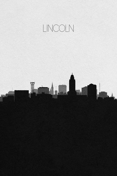 Lincoln: Lincoln, Nebraska City Skyline by Ayse Deniz Akerman