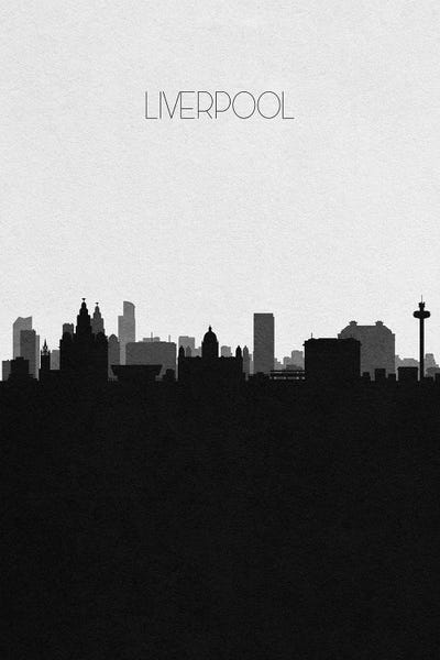 Liverpool: Liverpool, United Kingdom City Skyline by Ayse Deniz Akerman