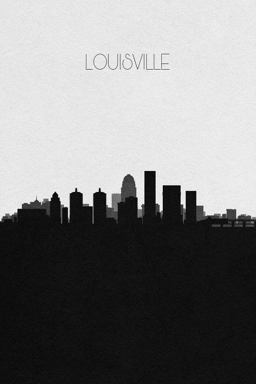 Louisville, Kentucky City Skyline