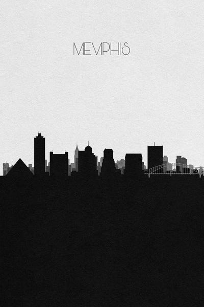Memphis: Memphis, Tennessee City Skyline by Ayse Deniz Akerman