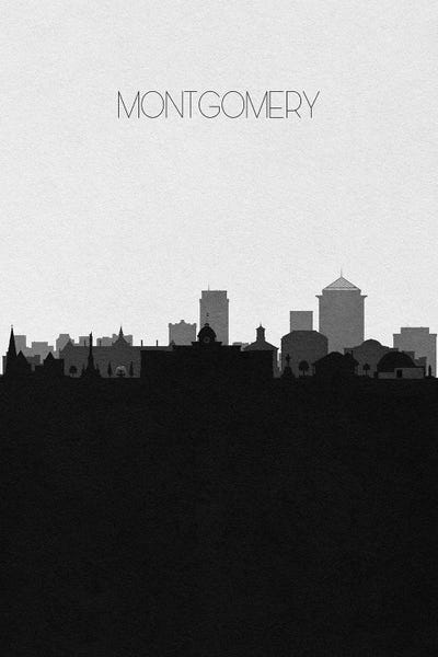 Alabama: Montgomery, Alabama City Skyline by Ayse Deniz Akerman