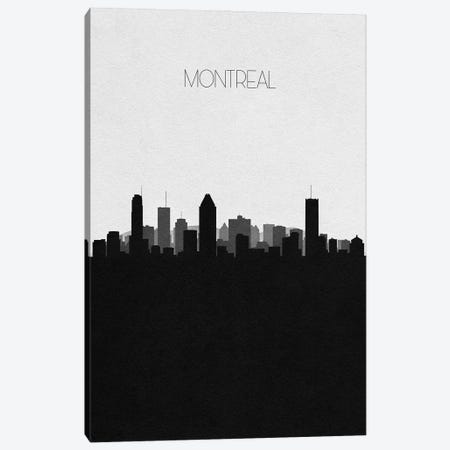 Montreal, Canada City Skyline Canvas Print #ADA371} by Ayse Deniz Akerman Art Print