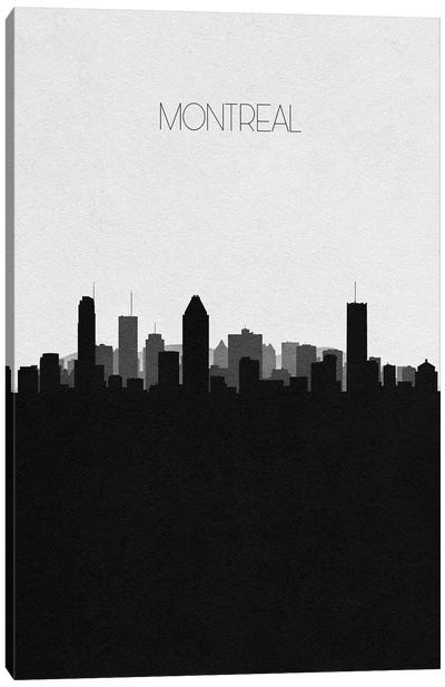 Montreal, Canada City Skyline Canvas Art Print