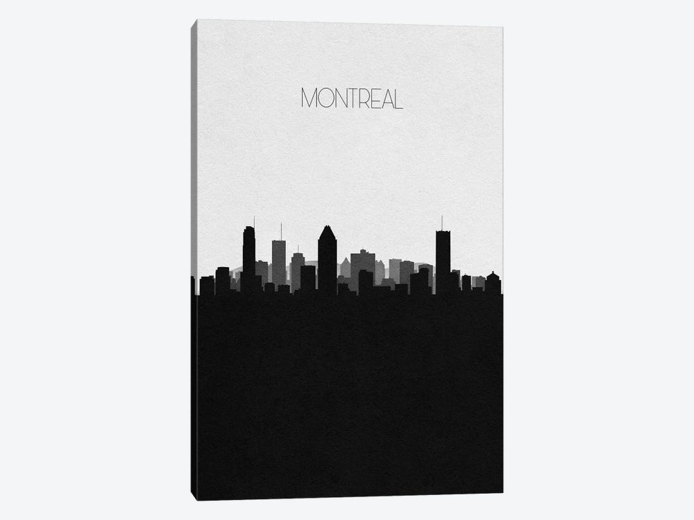 Montreal, Canada City Skyline by Ayse Deniz Akerman 1-piece Canvas Print