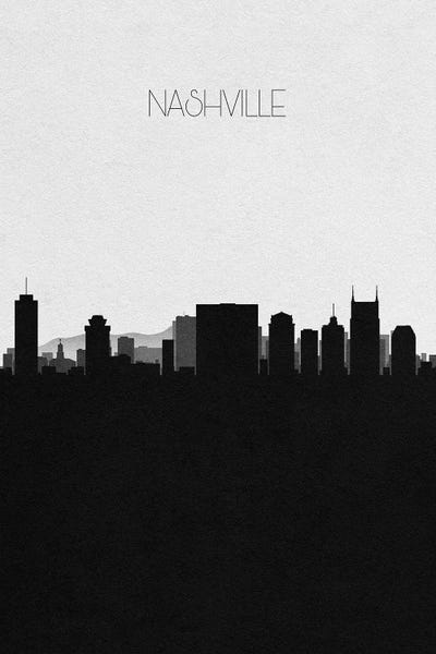 Tennessee: Nashville, Tennessee City Skyline by Ayse Deniz Akerman