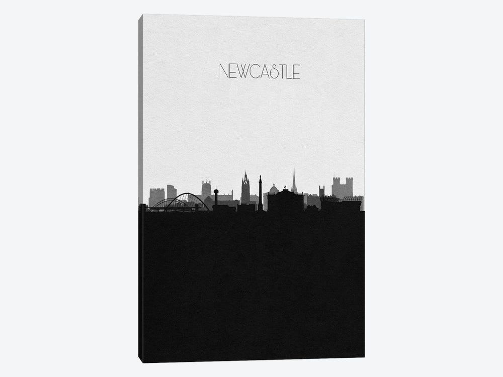 Newcastle, England City Skyline 1-piece Canvas Artwork
