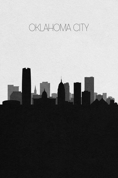 Oklahoma: Oklahoma City, Oklahoma Skyline by Ayse Deniz Akerman
