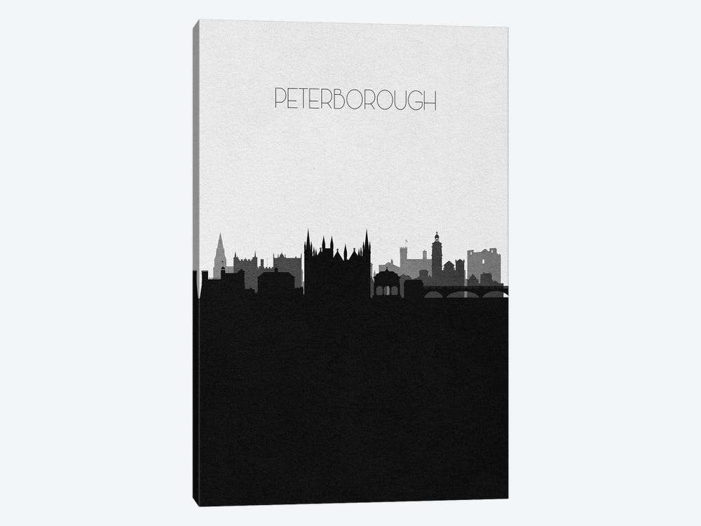 Peterborough, United Kingdom City Skyline by Ayse Deniz Akerman 1-piece Art Print