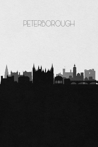 Peterborough, United Kingdom City Skyline