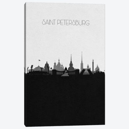 Saint Petersburg, Russia City Skyline Canvas Print #ADA403} by Ayse Deniz Akerman Art Print