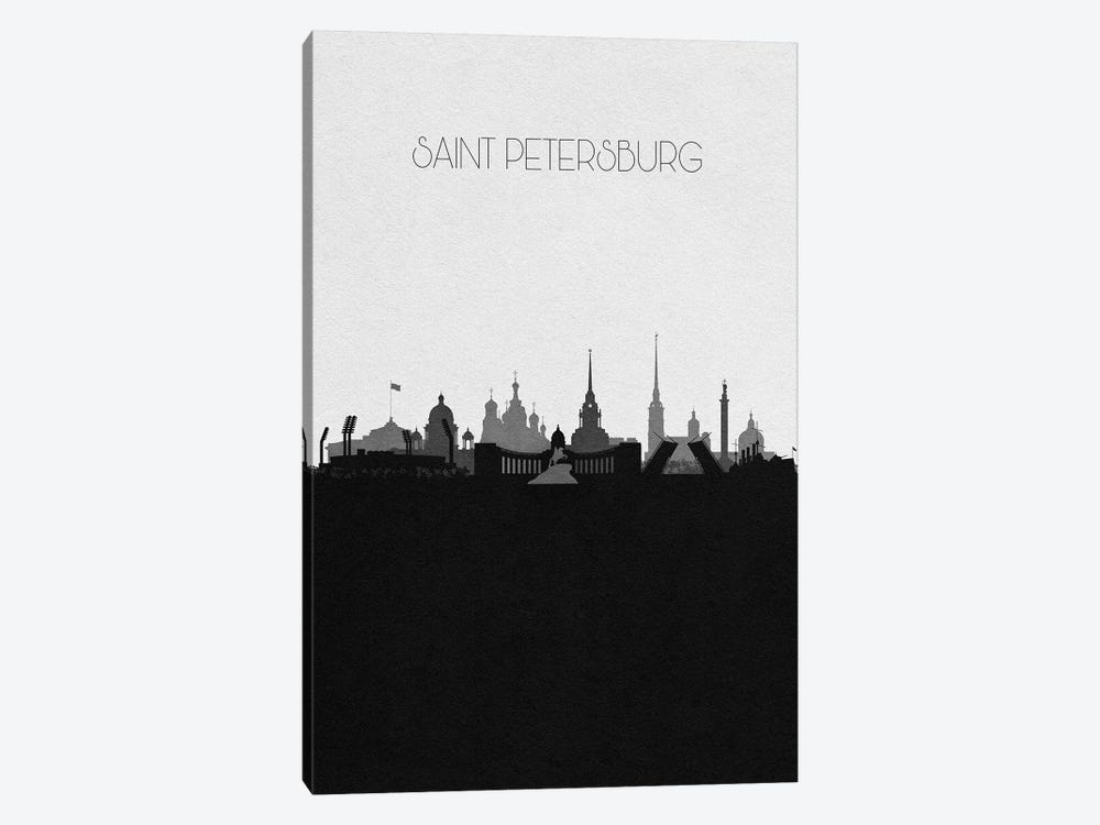 Saint Petersburg, Russia City Skyline by Ayse Deniz Akerman 1-piece Art Print
