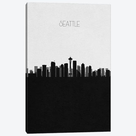 Seattle, Washington City Skyline Canvas Print #ADA410} by Ayse Deniz Akerman Canvas Wall Art