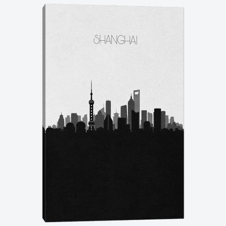 Shanghai, China City Skyline Canvas Print #ADA412} by Ayse Deniz Akerman Canvas Art