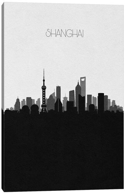 Shanghai, China City Skyline Canvas Art Print - Shanghai Art