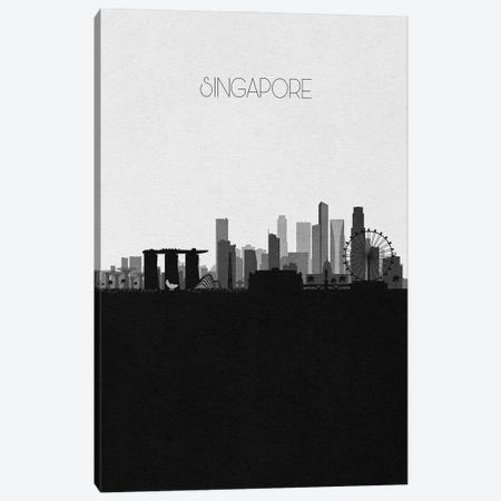 Singapore City Skyline Canvas Print #ADA415} by Ayse Deniz Akerman Canvas Art Print