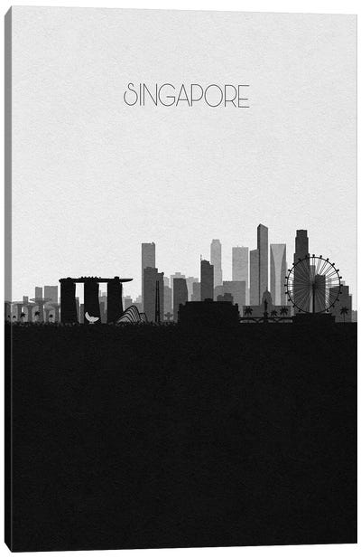 Singapore City Skyline Canvas Art Print - Singapore Art