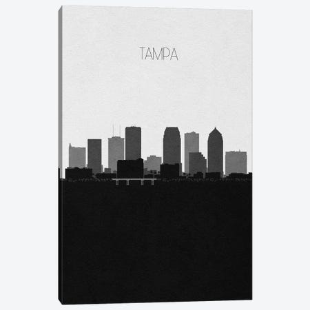 Tampa, Florida City Skyline Canvas Print #ADA419} by Ayse Deniz Akerman Canvas Artwork