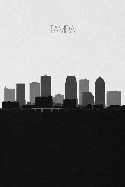 Tampa Bay: Tampa, Florida City Skyline by Ayse Deniz Akerman