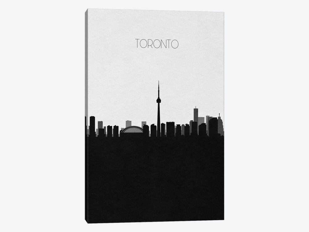 Toronto, Canada City Skyline by Ayse Deniz Akerman 1-piece Canvas Print