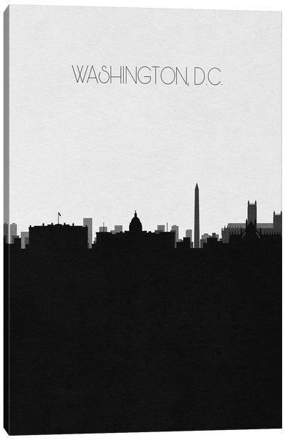 Washington Dc City Skyline Canvas Art Print - Ayse Deniz Akerman
