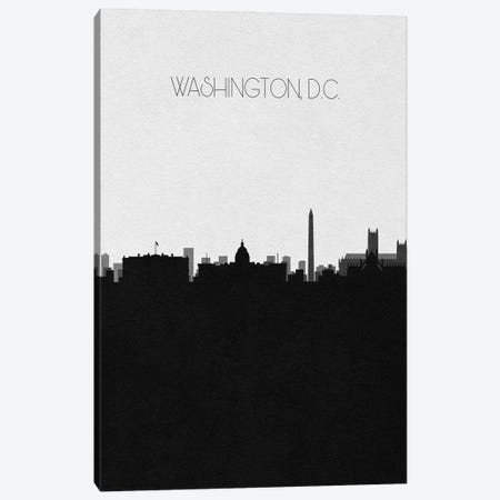 Washington Dc City Skyline Canvas Print #ADA429} by Ayse Deniz Akerman Art Print