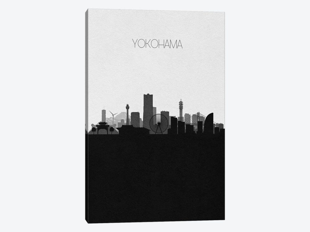 Yokohama, Japan City Skyline by Ayse Deniz Akerman 1-piece Art Print