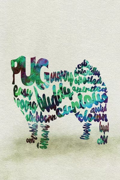 Pugs: Pug by Ayse Deniz Akerman