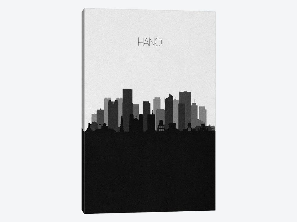 Hanoi, Vietnam City Skyline by Ayse Deniz Akerman 1-piece Canvas Print