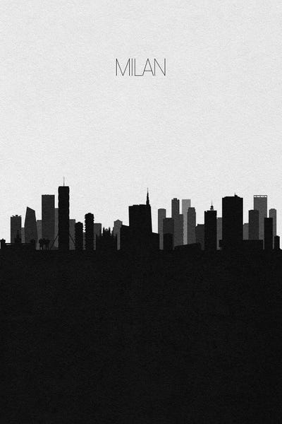 Ayse Deniz Akerman: Milan, Italy City Skyline by Ayse Deniz Akerman