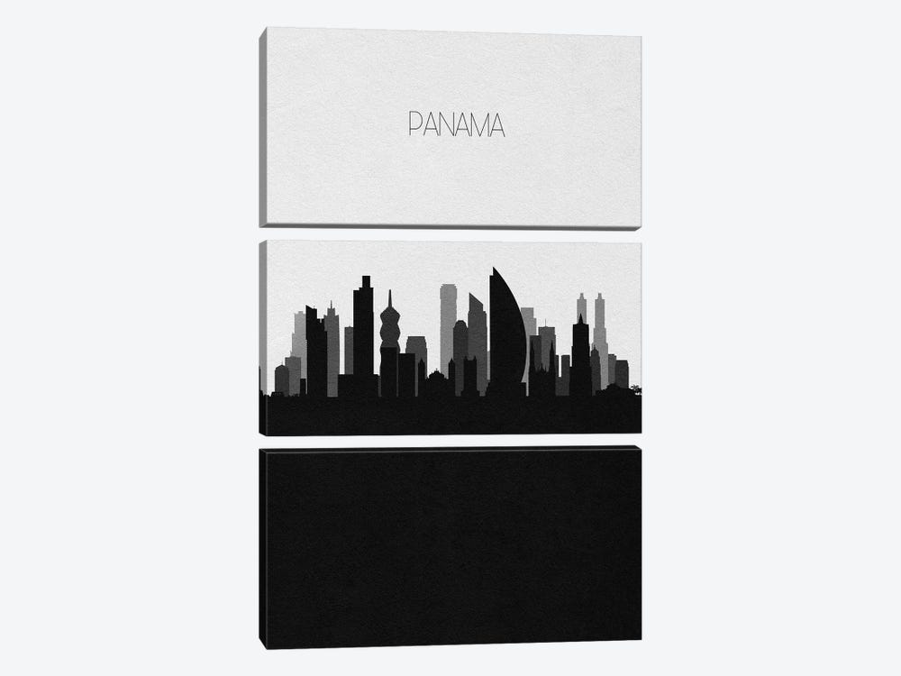 Panama City Skyline by Ayse Deniz Akerman 3-piece Art Print